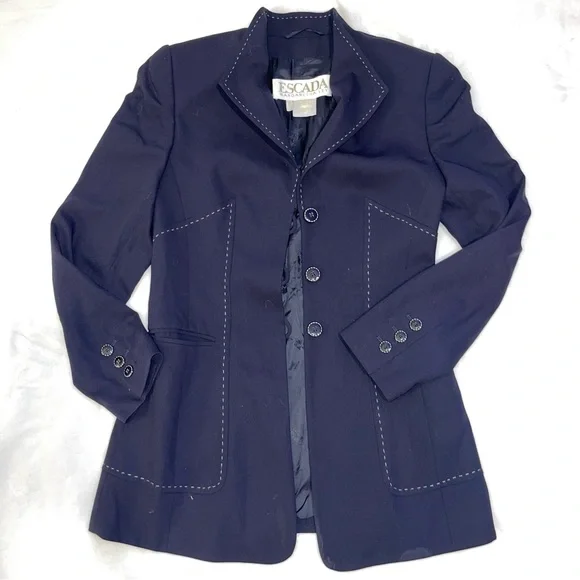 Escada | Jackets & Coats | Escada Margaretha Ley Pure Wool Blazer  